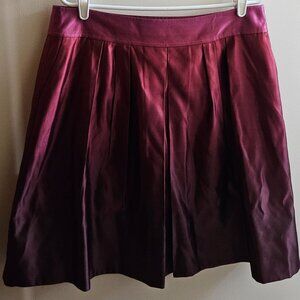 Ombre Pink/Red Ann Taylor Size 12 Silk Blend Mini Skirt